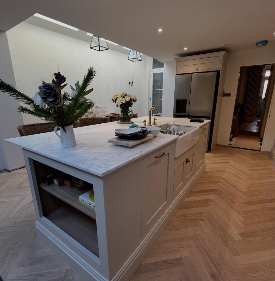 Kitchen island and bespoke detail